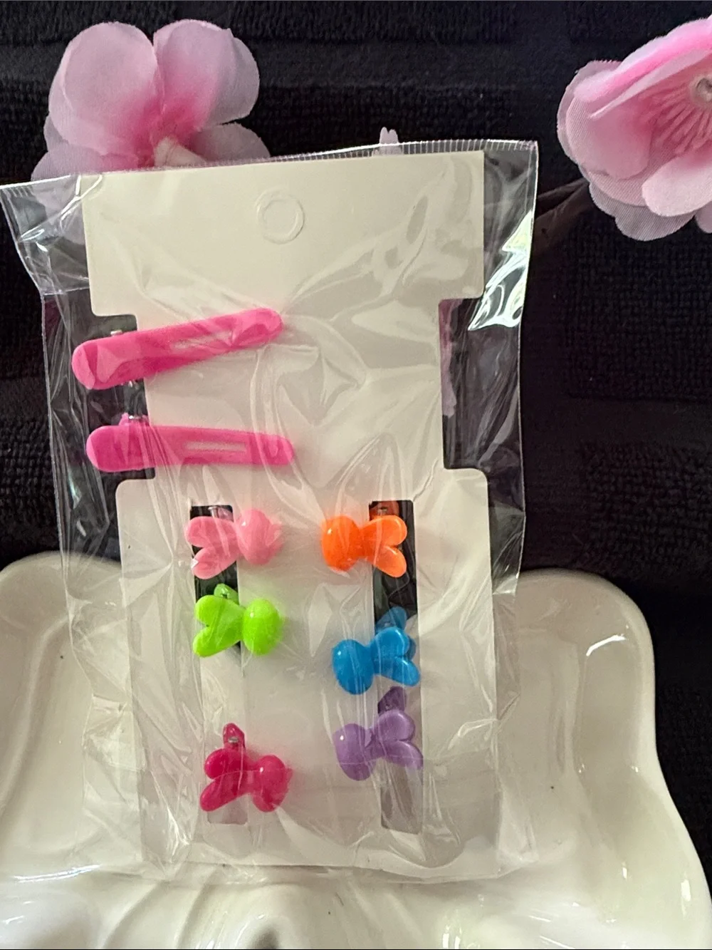 Kids Cute Animal Clip Set - Pink, Green, Orange, Blue, Purple